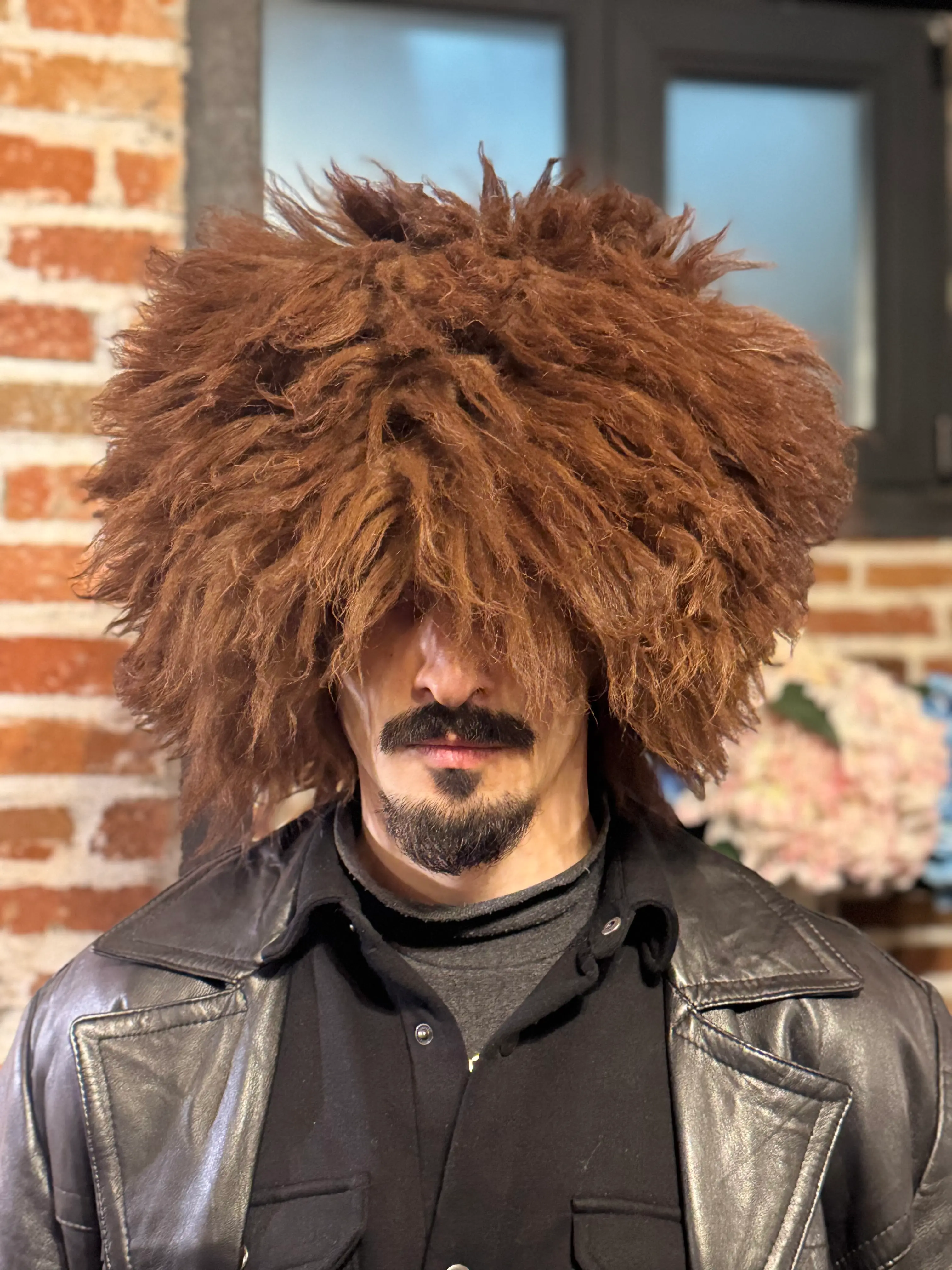 Big Brown Sheepskin Papakha Hat - Authentic Handcrafted Fur Hat