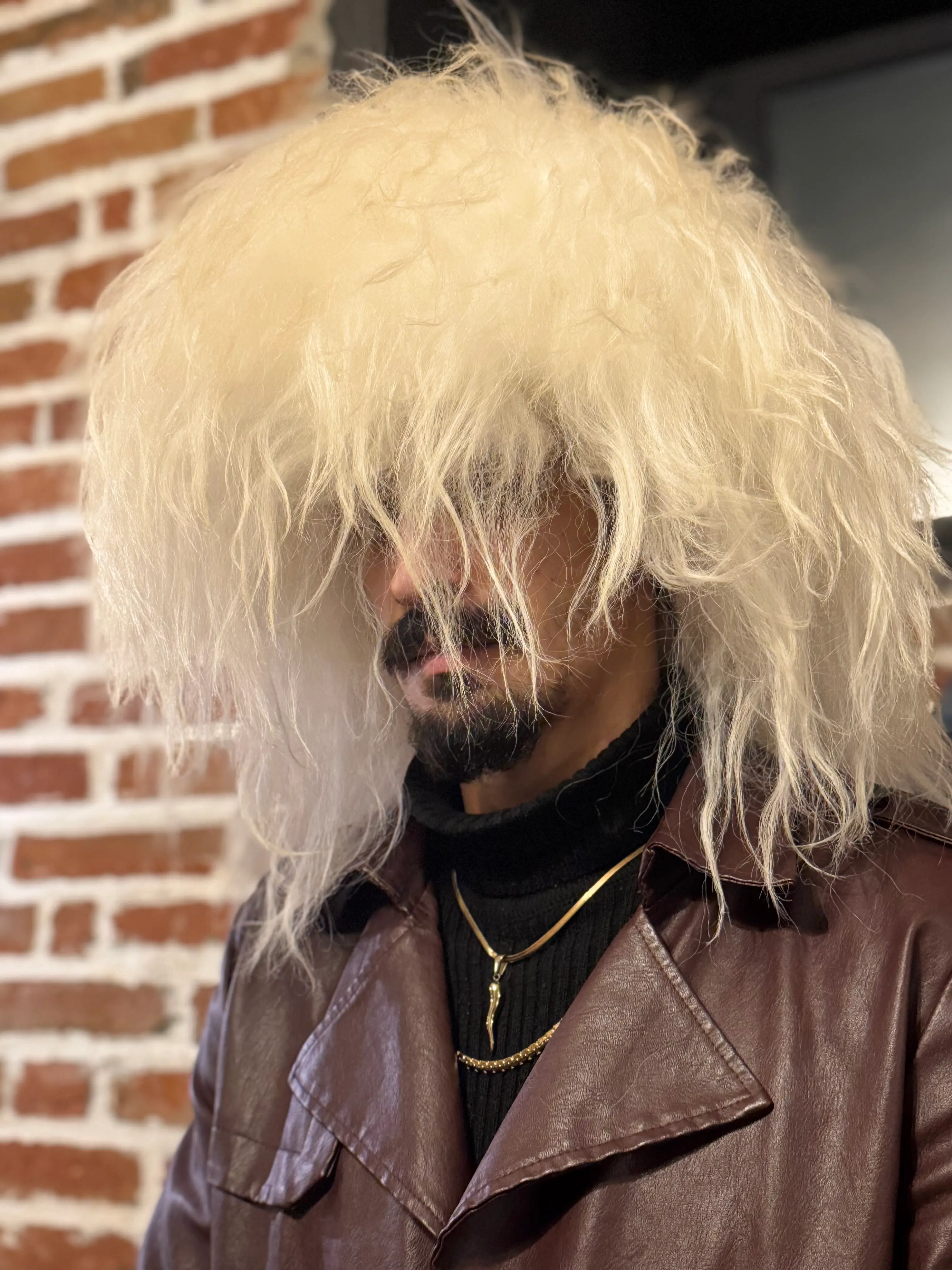 Big White Sheepskin Papakha Hat - Large Fluffy Caucasian Style